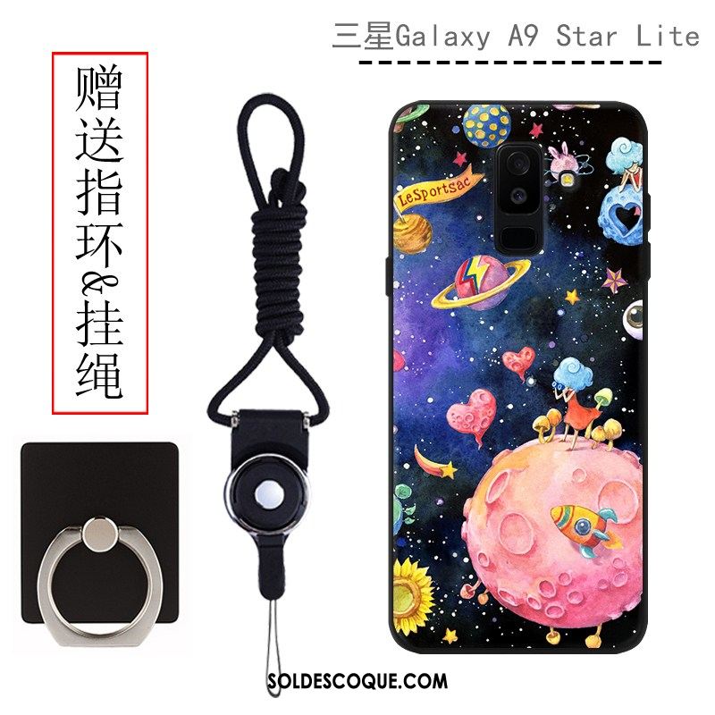 Coque Samsung Galaxy A6 Personnalité Délavé En Daim Silicone Étoile Téléphone Portable Pas Cher