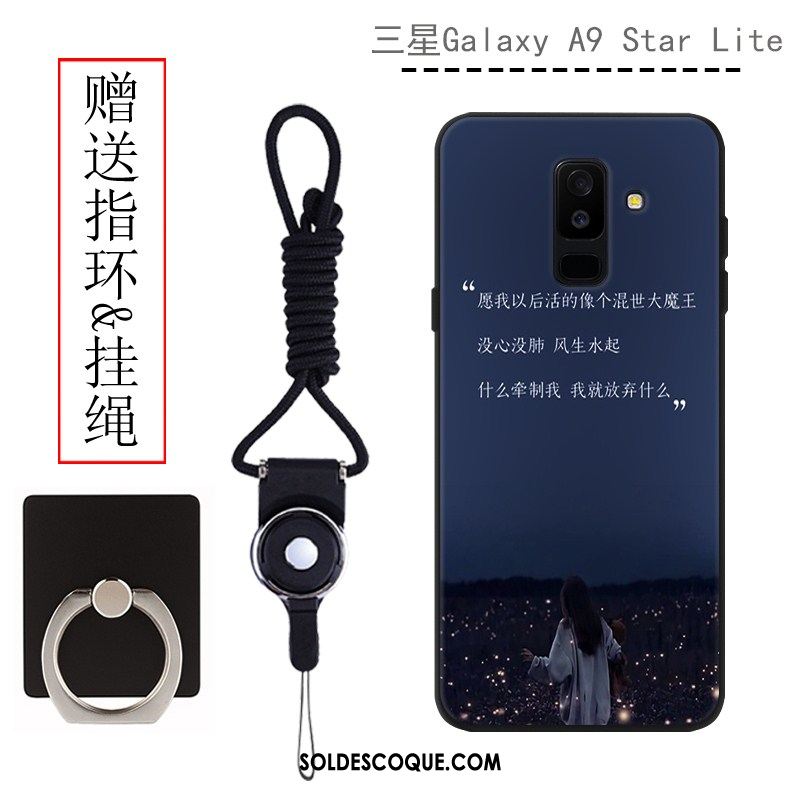 Coque Samsung Galaxy A6 Personnalité Délavé En Daim Silicone Étoile Téléphone Portable Pas Cher