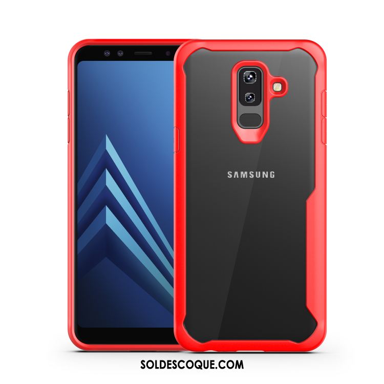 Coque Samsung Galaxy A6+ Protection Silicone Business Simple Étoile Soldes
