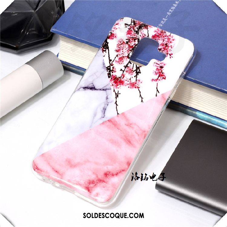 Coque Samsung Galaxy A6+ Rose Étoile Silicone Tendance Incassable En Vente