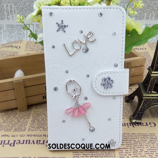 Coque Samsung Galaxy A6+ Strass Téléphone Portable Étoile Ornements Suspendus Blanc En Ligne