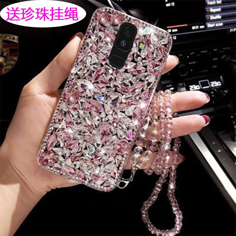 Coque Samsung Galaxy A6+ Strass Étui Protection Étoile Téléphone Portable En Vente