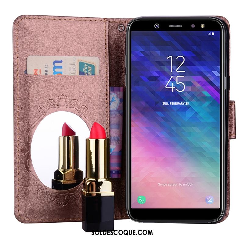 Coque Samsung Galaxy A6 Support Étoile Tendance Violet Téléphone Portable En Ligne