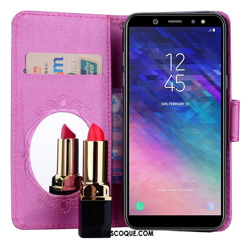 Coque Samsung Galaxy A6 Support Étoile Tendance Violet Téléphone Portable En Ligne