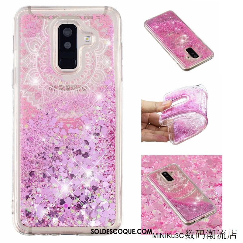 Coque Samsung Galaxy A6 Tendance Téléphone Portable Quicksand Étoile Protection Pas Cher