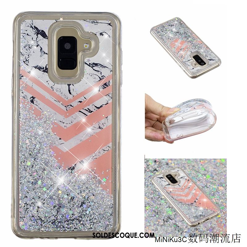 Coque Samsung Galaxy A6 Tendance Téléphone Portable Quicksand Étoile Protection Pas Cher