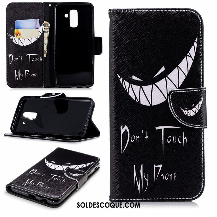 Coque Samsung Galaxy A6+ Tout Compris Protection Dessin Animé Téléphone Portable Bleu Soldes