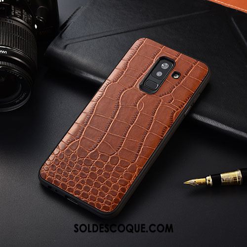 Coque Samsung Galaxy A6+ Tout Compris Étui En Cuir Étoile Tendance Business En Ligne