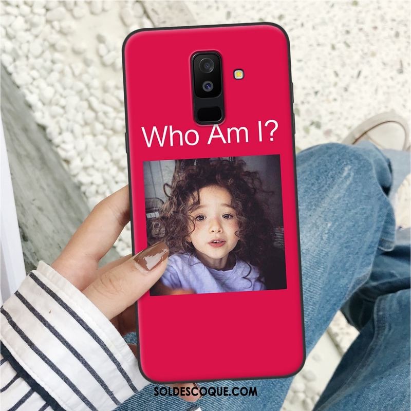 Coque Samsung Galaxy A6+ Téléphone Portable Étoile Rouge Tout Compris Étui Housse Pas Cher