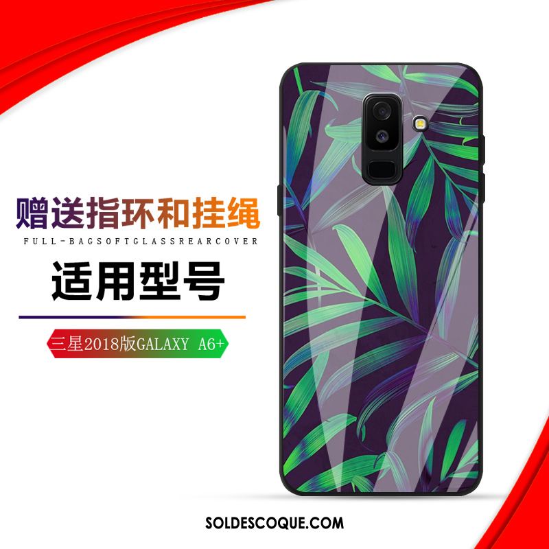 Coque Samsung Galaxy A6 Vert Incassable Verre Tendance Étoile Housse France