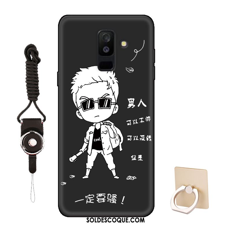 Coque Samsung Galaxy A6+ Étoile Délavé En Daim Dessin Animé Silicone Protection Pas Cher