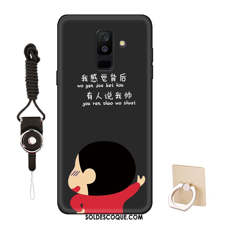 Coque Samsung Galaxy A6+ Étoile Délavé En Daim Dessin Animé Silicone Protection Pas Cher