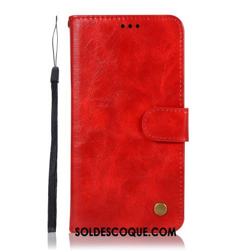 Coque Samsung Galaxy A6+ Étui En Cuir Portefeuille Vintage Protection Téléphone Portable En Vente