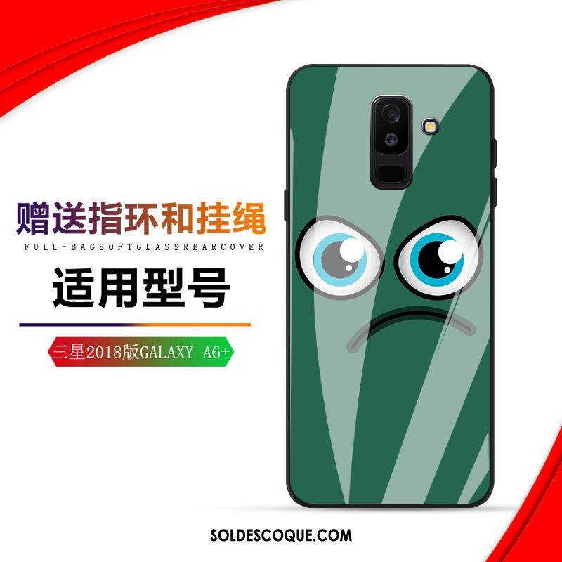 Coque Samsung Galaxy A6 Étui Tendance Dessin Animé Verre Étoile Soldes