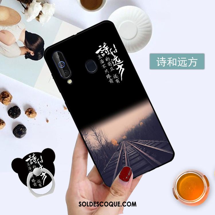 Coque Samsung Galaxy A60 Fluide Doux Téléphone Portable Ornements Suspendus Étoile Incassable Pas Cher