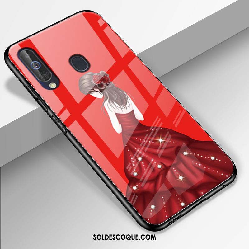 Coque Samsung Galaxy A60 Marque De Tendance Protection Délavé En Daim Tout Compris Verre France