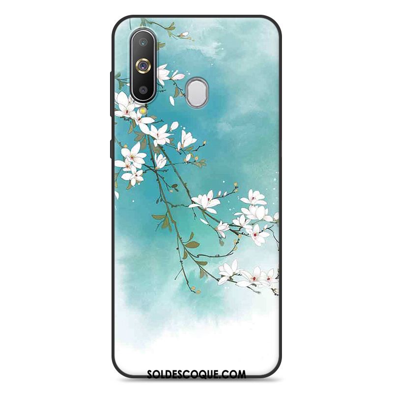Coque Samsung Galaxy A60 Style Chinois Téléphone Portable Art Gris Vent Housse En Vente