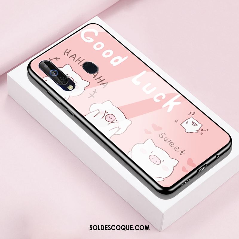 Coque Samsung Galaxy A60 Téléphone Portable Verre Étoile Créatif Étui Soldes