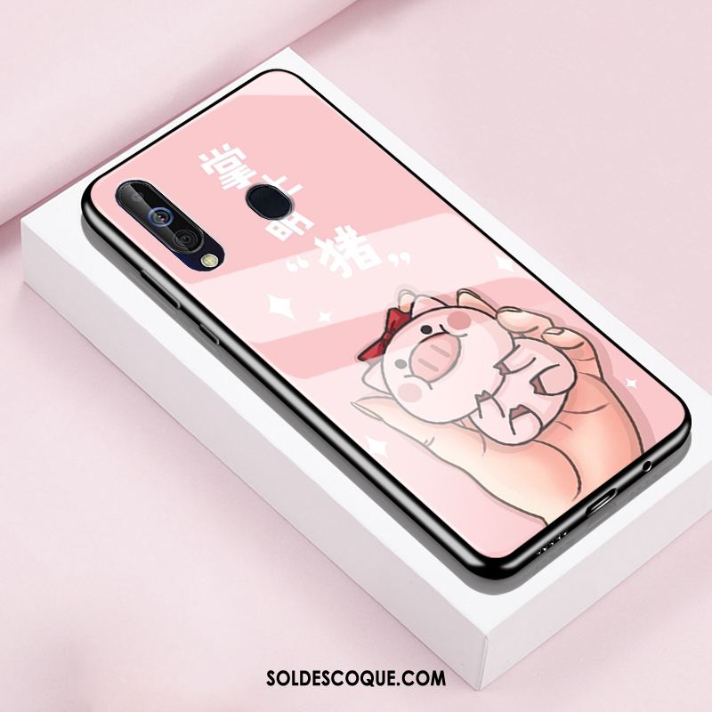 Coque Samsung Galaxy A60 Téléphone Portable Verre Étoile Créatif Étui Soldes