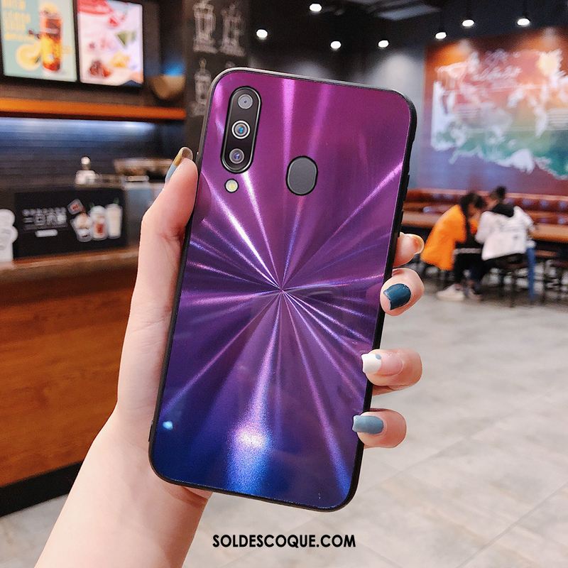 Coque Samsung Galaxy A60 Étoile Très Mince Net Rouge Étui Silicone Pas Cher