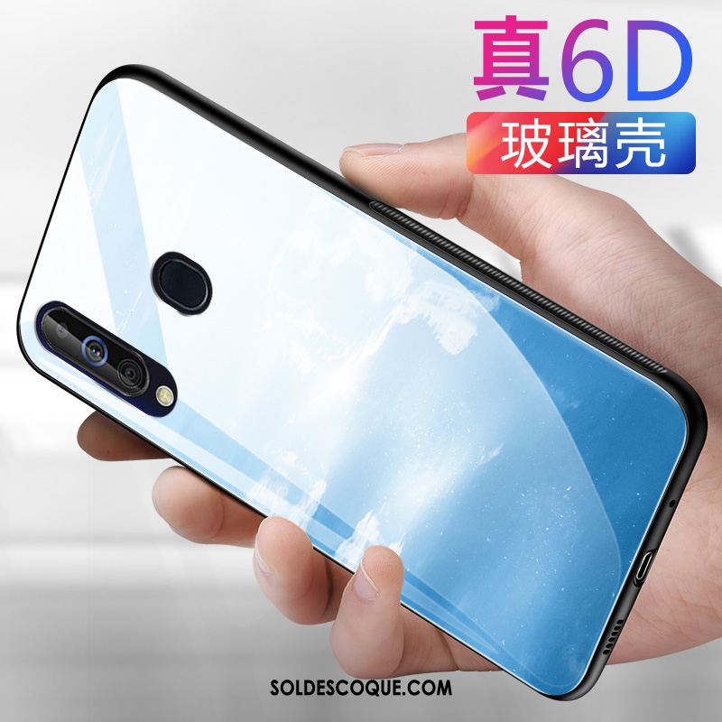 Coque Samsung Galaxy A60 Étui Miroir Bleu Pure Téléphone Portable En Ligne