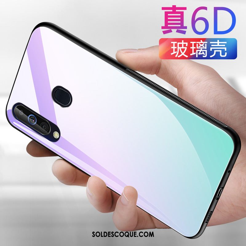 Coque Samsung Galaxy A60 Étui Miroir Bleu Pure Téléphone Portable En Ligne