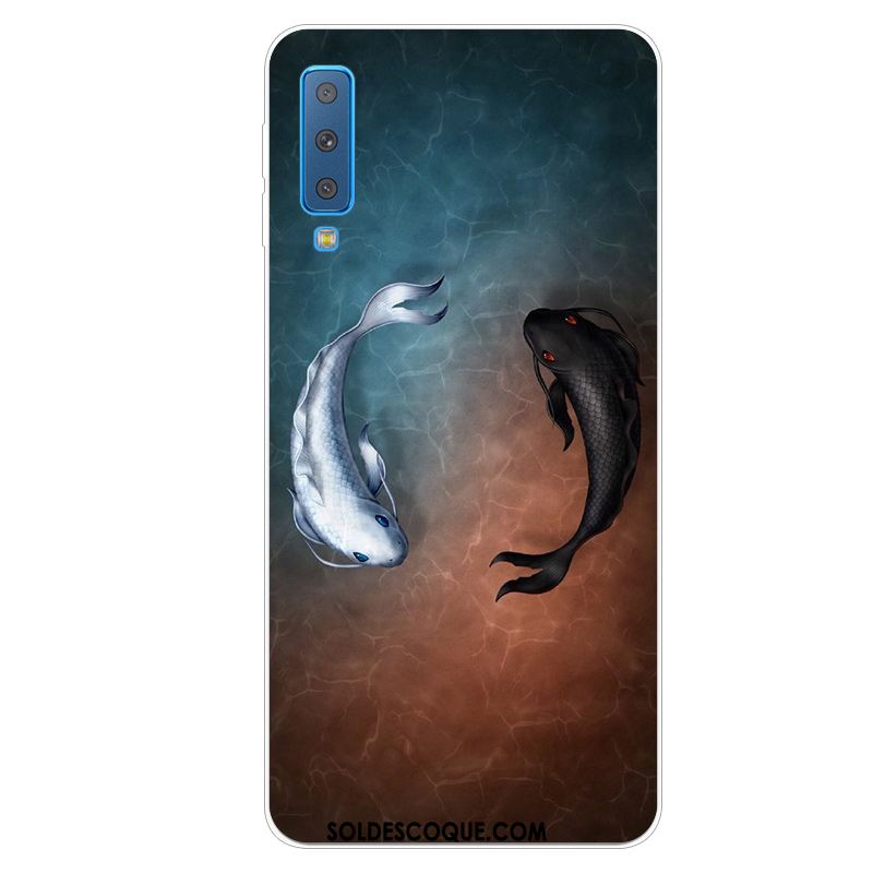 Coque Samsung Galaxy A7 2018 Charmant Étui Téléphone Portable Créatif Protection En Vente