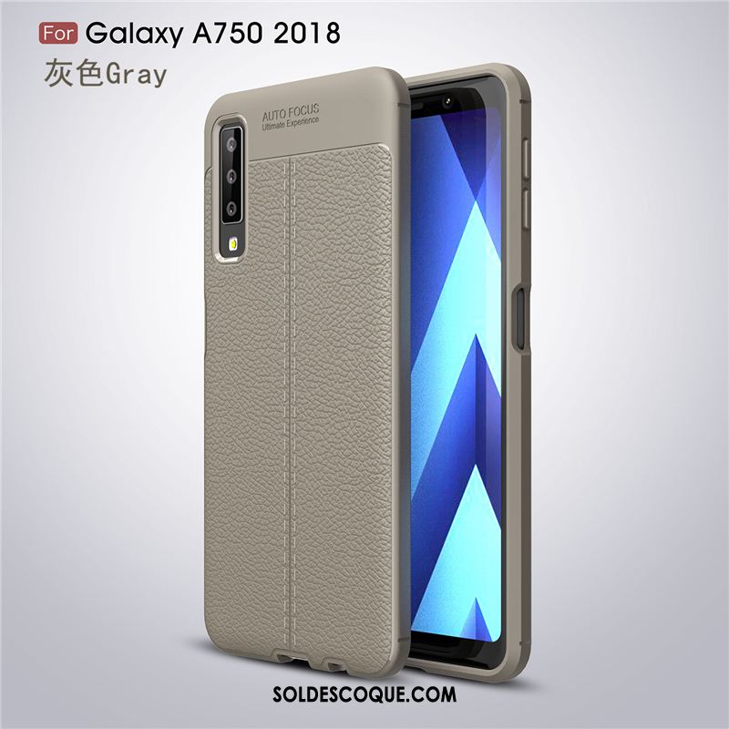 Coque Samsung Galaxy A7 2018 Créatif Noir Modèle Fleurie Étoile Tendance En Ligne