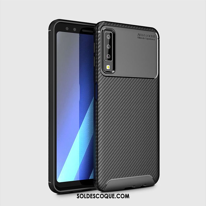 Coque Samsung Galaxy A7 2018 Fibre Étoile Silicone Téléphone Portable Tout Compris Pas Cher