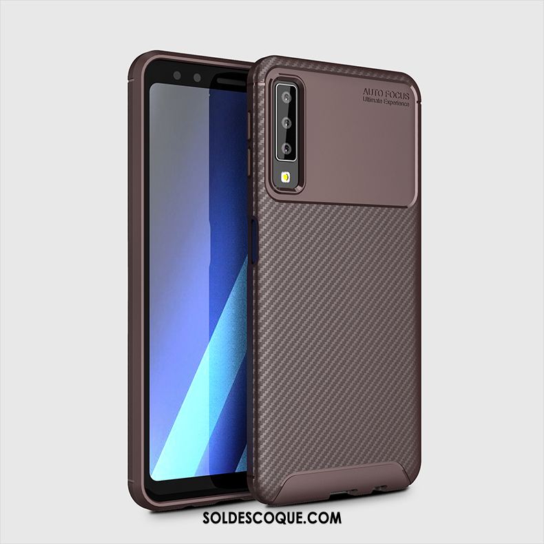 Coque Samsung Galaxy A7 2018 Fibre Étoile Silicone Téléphone Portable Tout Compris Pas Cher