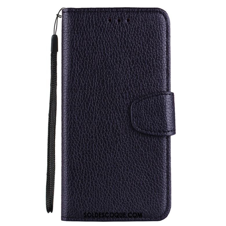 Coque Samsung Galaxy A7 2018 Fluide Doux Bleu Étui En Cuir Incassable Étoile Pas Cher