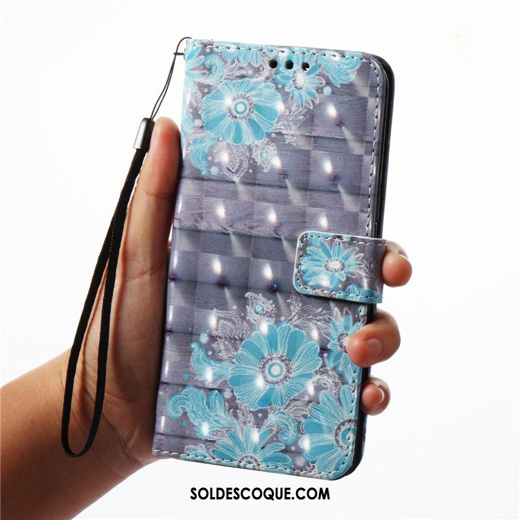 Coque Samsung Galaxy A7 2018 Incassable Étui Protection Bleu Fluide Doux En Vente