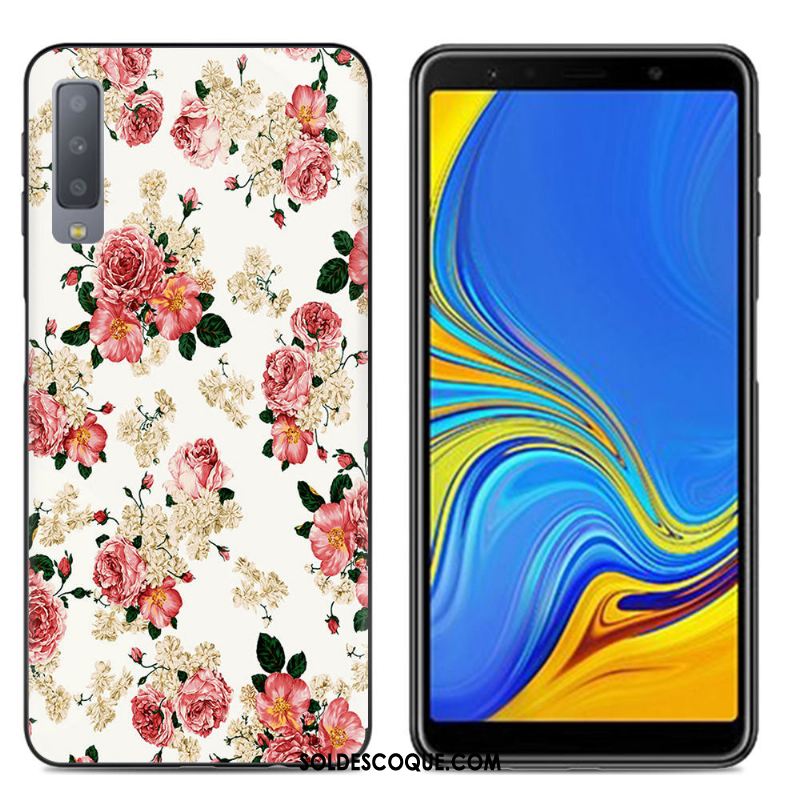 Coque Samsung Galaxy A7 2018 Multicolore Protection Incassable Créatif Peinture Soldes