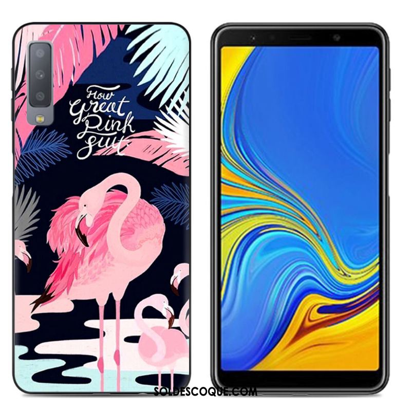 Coque Samsung Galaxy A7 2018 Multicolore Protection Incassable Créatif Peinture Soldes