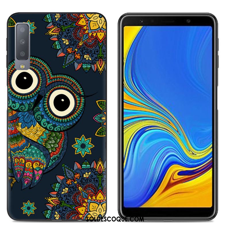 Coque Samsung Galaxy A7 2018 Multicolore Protection Incassable Créatif Peinture Soldes