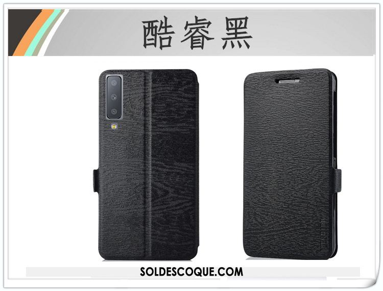 Coque Samsung Galaxy A7 2018 Protection Téléphone Portable Étui En Cuir Étoile Pas Cher