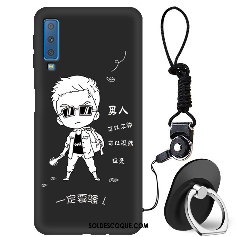 Coque Samsung Galaxy A7 2018 Silicone Créatif Incassable Protection Étoile Pas Cher