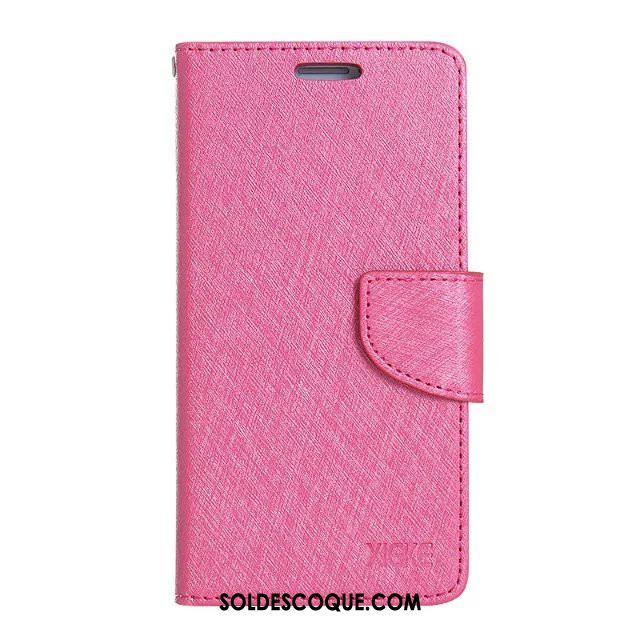 Coque Samsung Galaxy A7 2018 Simple Étoile Or Rose Téléphone Portable Étui En Cuir France