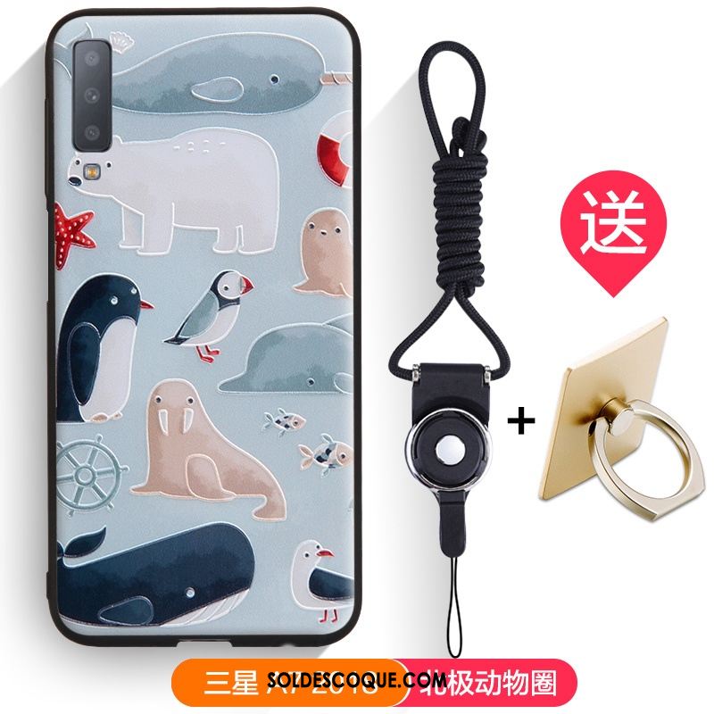 Coque Samsung Galaxy A7 2018 Tendance Téléphone Portable Fluide Doux Étoile Dessin Animé Housse Soldes