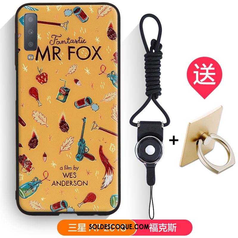 Coque Samsung Galaxy A7 2018 Tendance Téléphone Portable Fluide Doux Étoile Dessin Animé Housse Soldes