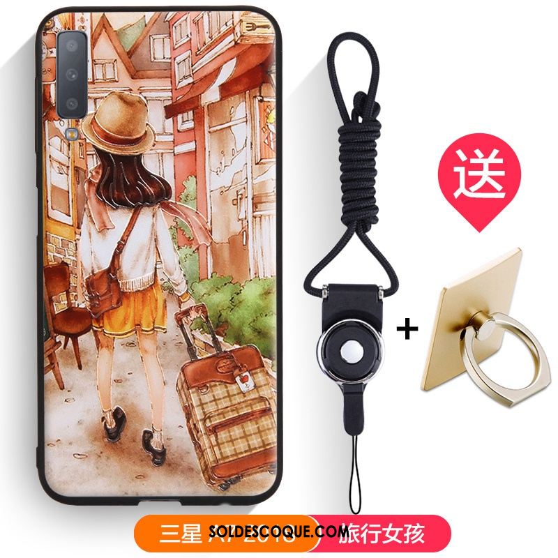 Coque Samsung Galaxy A7 2018 Tendance Téléphone Portable Fluide Doux Étoile Dessin Animé Housse Soldes