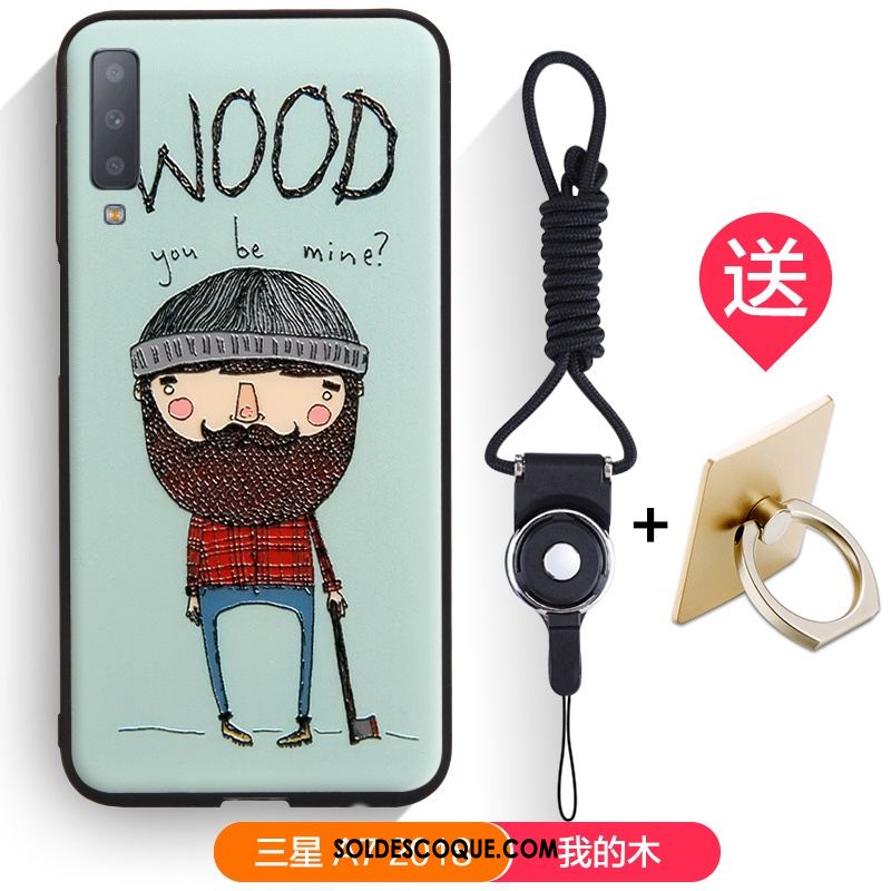 Coque Samsung Galaxy A7 2018 Tendance Téléphone Portable Fluide Doux Étoile Dessin Animé Housse Soldes