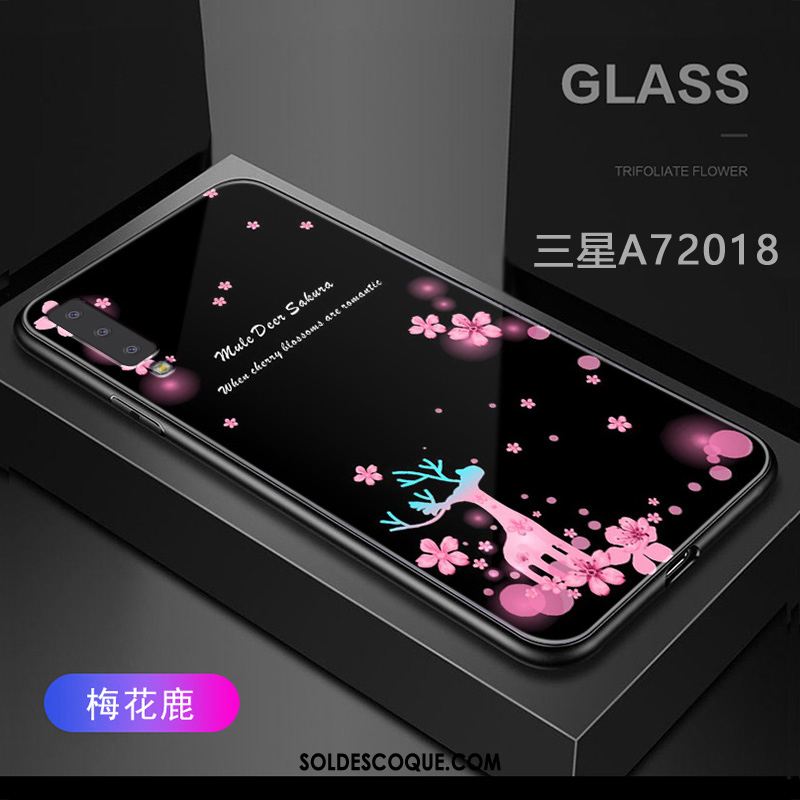Coque Samsung Galaxy A7 2018 Étoile Étui Silicone Fluide Doux Violet France