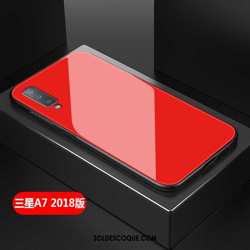 Coque Samsung Galaxy A7 2018 Étui Personnalité Difficile Incassable Verre Pas Cher