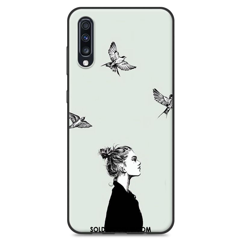 Coque Samsung Galaxy A70 Amoureux Blanc Téléphone Portable Personnalité Étoile Housse En Vente