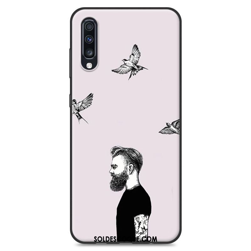 Coque Samsung Galaxy A70 Amoureux Blanc Téléphone Portable Personnalité Étoile Housse En Vente