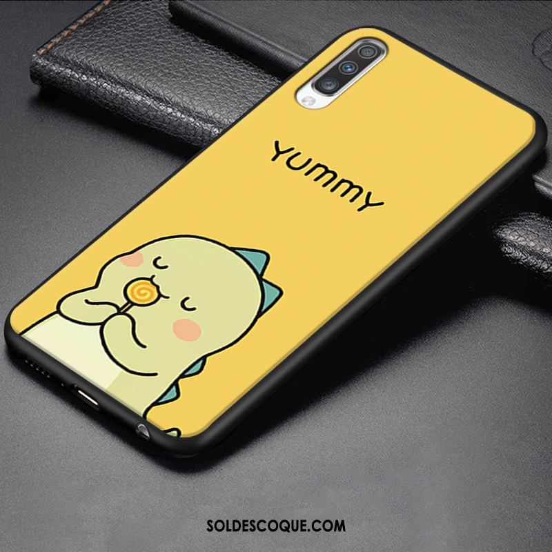 Coque Samsung Galaxy A70 Charmant Créatif Téléphone Portable Dessin Animé Jaune Soldes