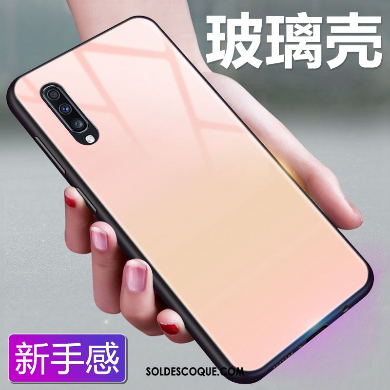 Coque Samsung Galaxy A70 Ciel Étoilé Couleur Unie Verre Fluide Doux Protection Pas Cher