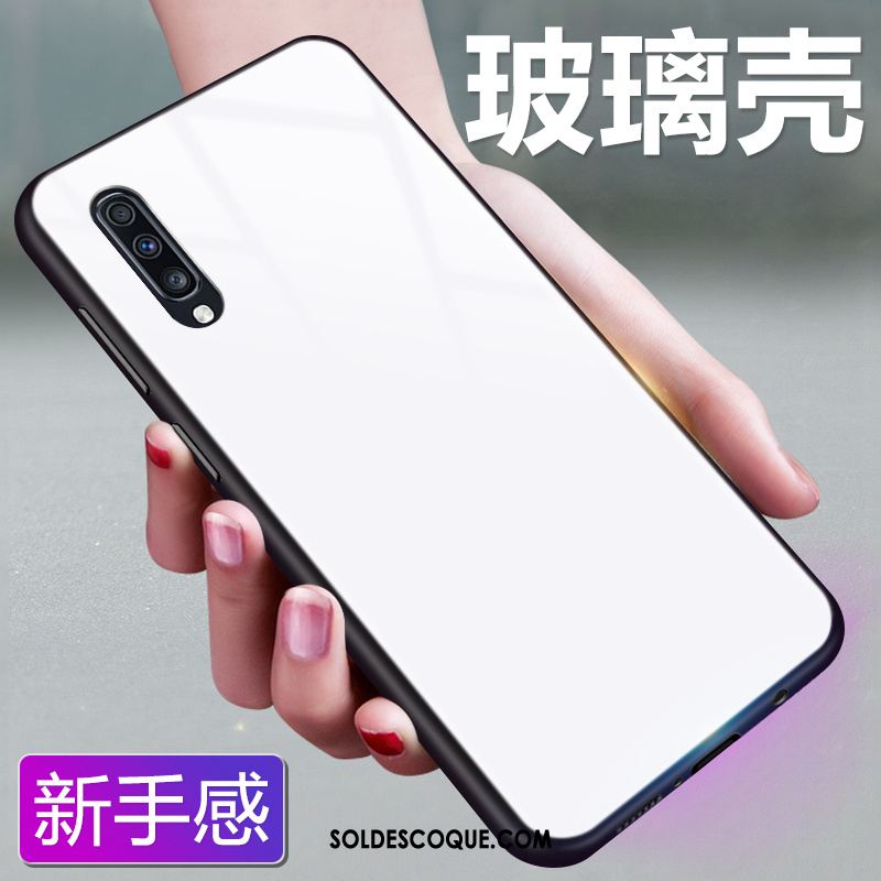 Coque Samsung Galaxy A70 Ciel Étoilé Couleur Unie Verre Fluide Doux Protection Pas Cher