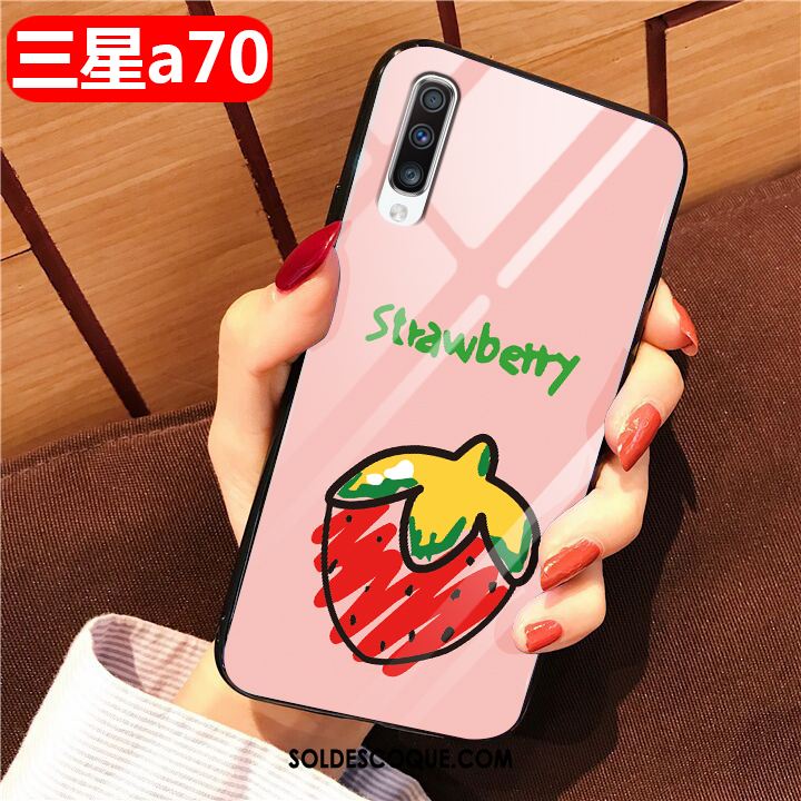 Coque Samsung Galaxy A70 Difficile Charmant Étoile Dessin Animé Jaune Pas Cher